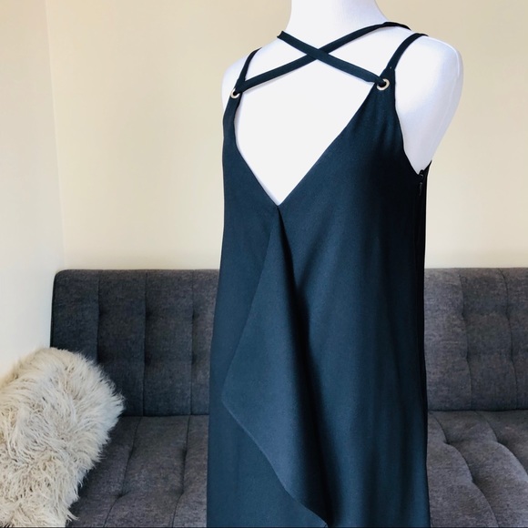 NWT Massimo Dutti black maxi dress - Picture 7 of 8